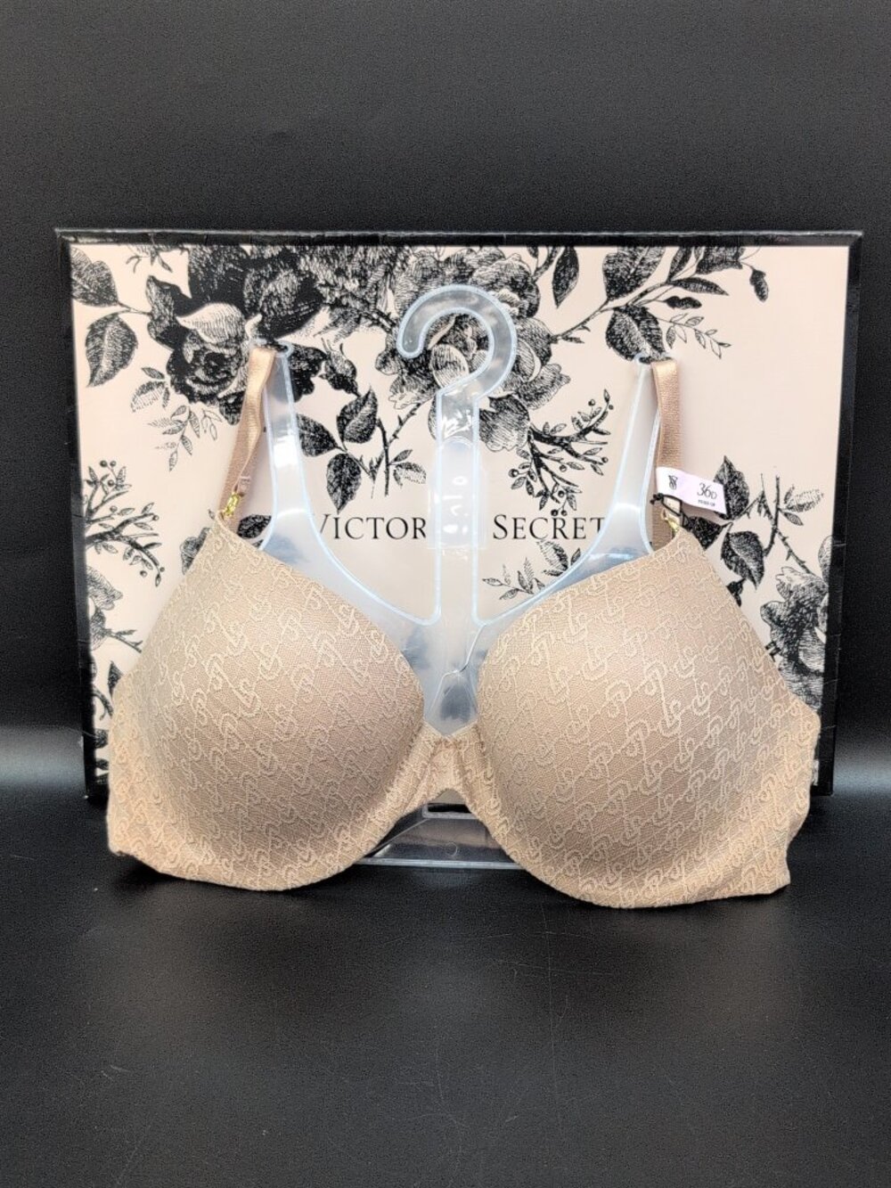Victoria's Secret Very Sexy The Icon Push-Up Demi Bra 36D Praline NWT